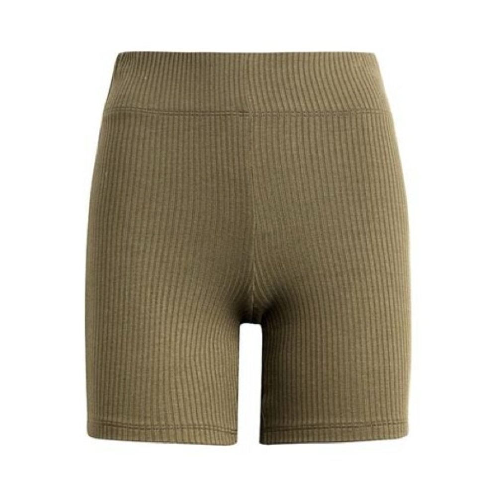Leset Ali Ribbed Bicycle Shorts in Sage Green
